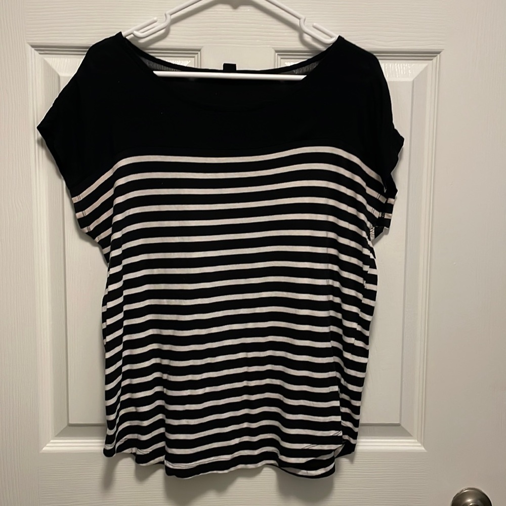 Forever 21 Cap/Dolman Sleeve Striped Shirt